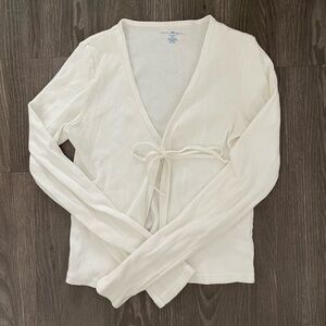 Brandy Melville Front-Tie Top